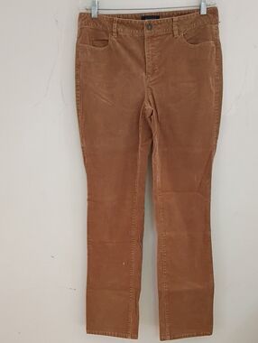 Talbots Straight-Leg Corduroy Jeans in Camel
